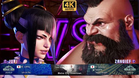 Sf6 💥 とめやん Juri Vs Itazan Zangief 💥 4k Action 💥 Street Fighter 6