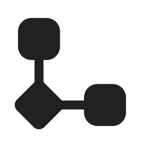 Diagramme de flux rempli Icônes Interface utilisateur et gestes