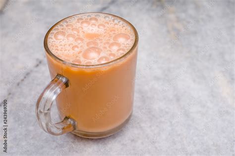 Teh Tarik Or Pulled Tea Is A Famous Sweet Milk Tea In Malaysia Bubble