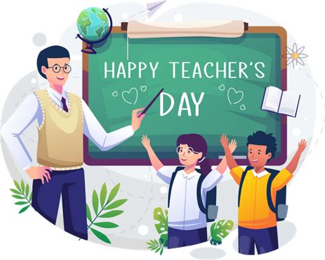 Happy Teachers Day Illustration Free Download School And Education