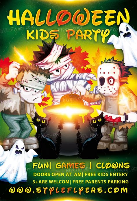 Kids Halloween Psd Flyer Template 12594 Halloween Kids Halloween
