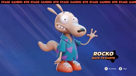 Nickelodeon All Star Brawl Rocko Gameplay Stage Youtube