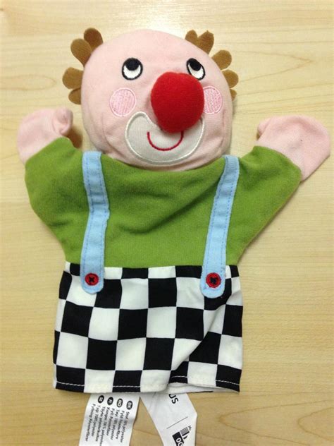 Ikea Soft Toy Hand Glove Puppet Circus Clown Klappar Cirkus 24cm