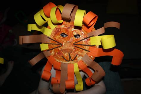 Kids Love Craft: Lion Mask activity with add on nose and rolled mane