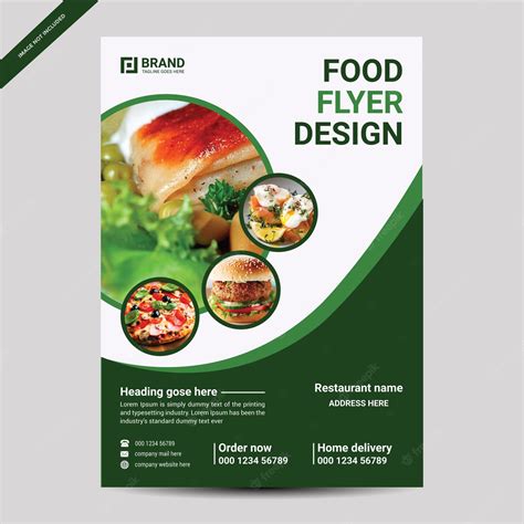 Premium Vector Restaurant Food Flyer Design Template With Modern Look