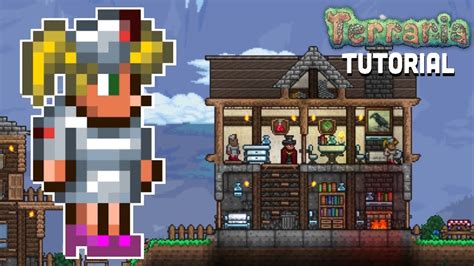 Terraria Themed Npc House Nurse Building Tutorial Youtube