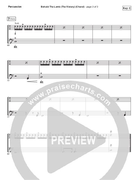 Behold The Lamb Choral Anthem Satb Percussion Sheet Music Pdf