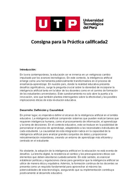 Entrega De La Pc Texto Argumentativo Consigna Para La Pr Ctica