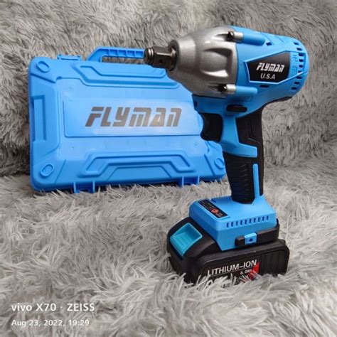 Original Flyman Usa Brushless Cordless Impact Wrench Lithium Ion V