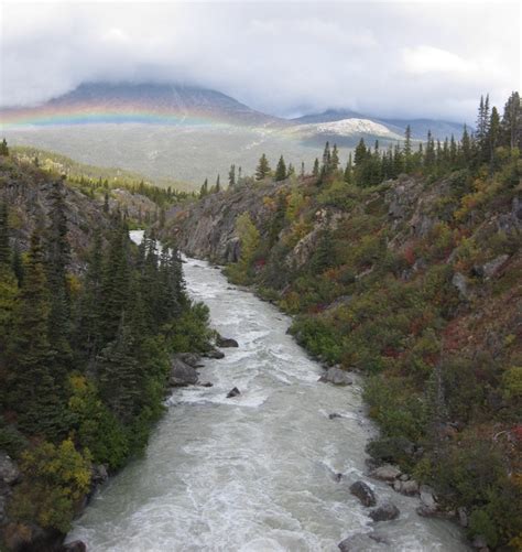 From Yukon Suspension Bridge | Natural landmarks, Suspension bridge, Alaska