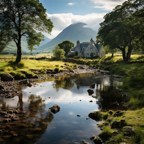 Premium Photo Glen Etive Cottage Scotland