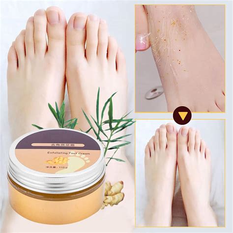 Foot Cream for Cracked Heels and Dry Skin Ginger Foot Exfoliating Cream