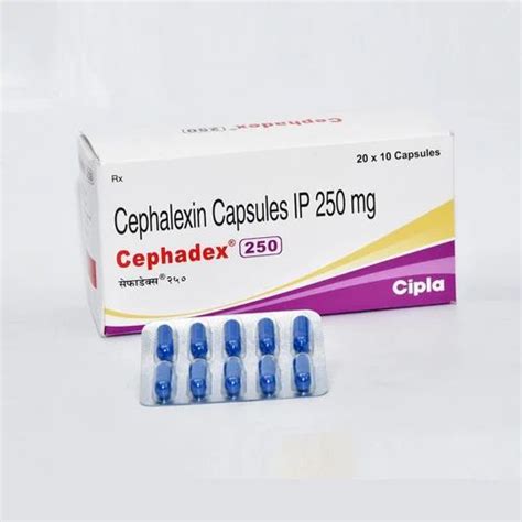 250mg500 Mg Cephadex Cephalexin Tablets Packaging Size 20 X 10