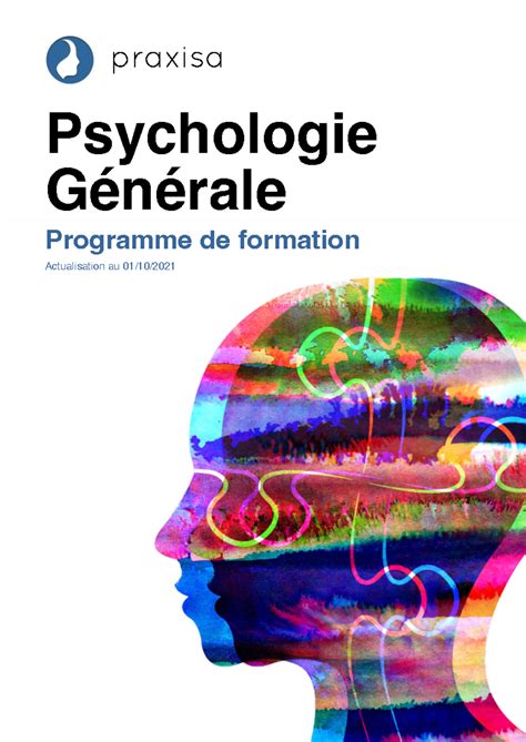 Psychologie Générale PF praxisa Livret Studocu