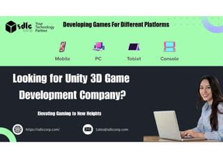 Unity 3D Game Development Company SDLC Corp PPT