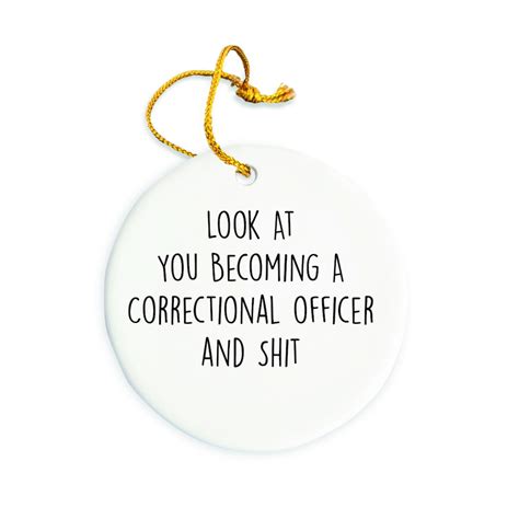 Correctional Officer Ornament Officer Christmas Ornament Christmas