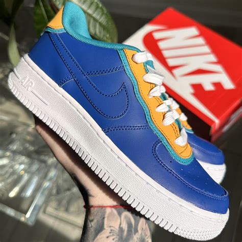 Nike Air Force 1 Low Double Layer “blue” Condition Depop