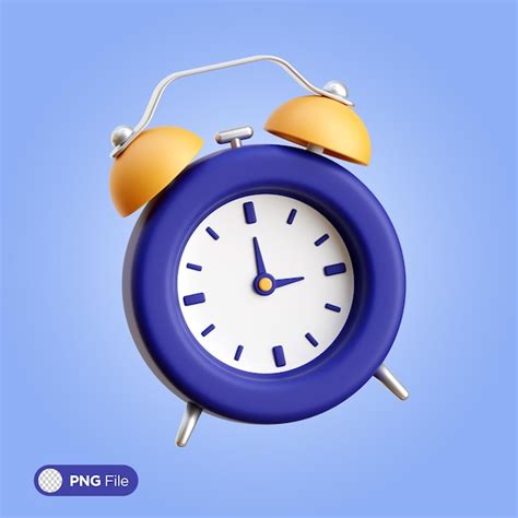 Premium Psd Alarm Clock 3d Icon Illustration