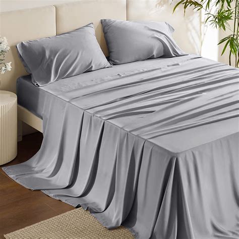 Cozy Comfort Queen Cooling Bed Sheets Set Rayon Derived From Bamboo