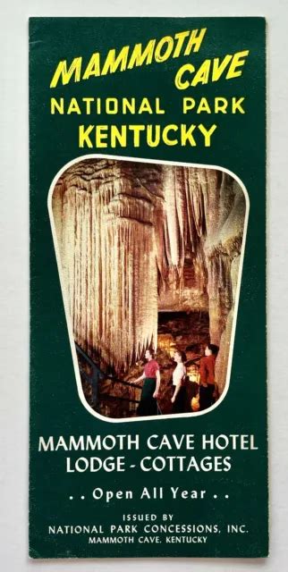 Mammoth Cave National Park Vintage Travel Brochure Kentucky Lodge