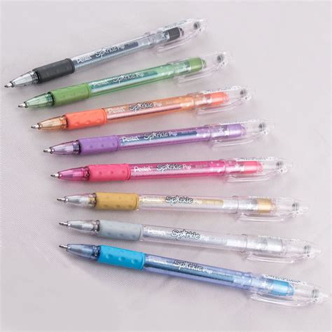 Pentel Arts Sparkle Pop Metallic Gel Pen, (1.0mm) Assorted Ink 8pk ...