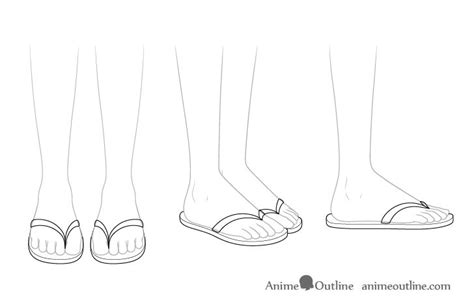 How To Draw Anime Shoes Step By Step Animeoutline Shoes Drawing