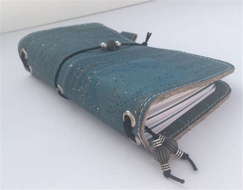 This Travelers Notebook Cover In Blue Cork Is Amazing Fancy