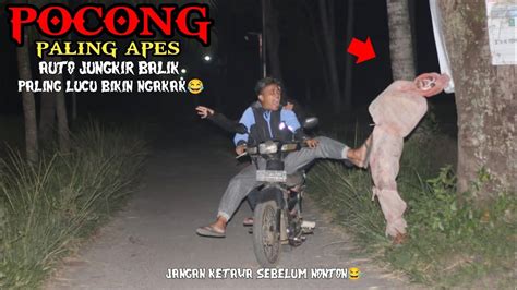 Prank Pocong Paling Apes Auto Jungkir Balik Paling Lucu Bikin Ngakak