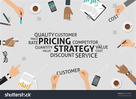 Vector Pricing Strategy Concept Template Royalty Free Stock Vector