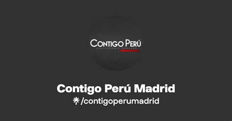 Contigo Per Madrid Instagram Facebook Tiktok Linktree