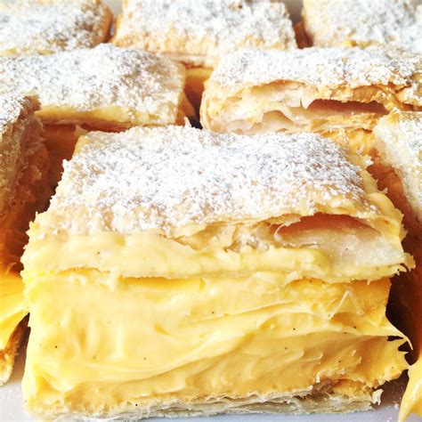 My Homemade Vanilla Slice Yum Creamy Dessert Recipes Easy Custard Puff Pastry Desserts