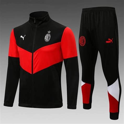 AC Milan Survêtement de Foot Homme Veste 2021 2022 Nouveau Maillot de