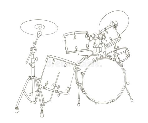 Drum Set Stock Vector Illustration Of Pattern Illustration 11564092