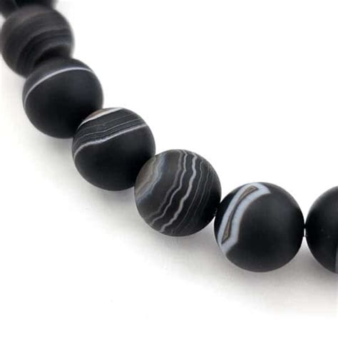 Matte Black Sardonyx Wrist Mala NEW Still Sitting Meditation Supply