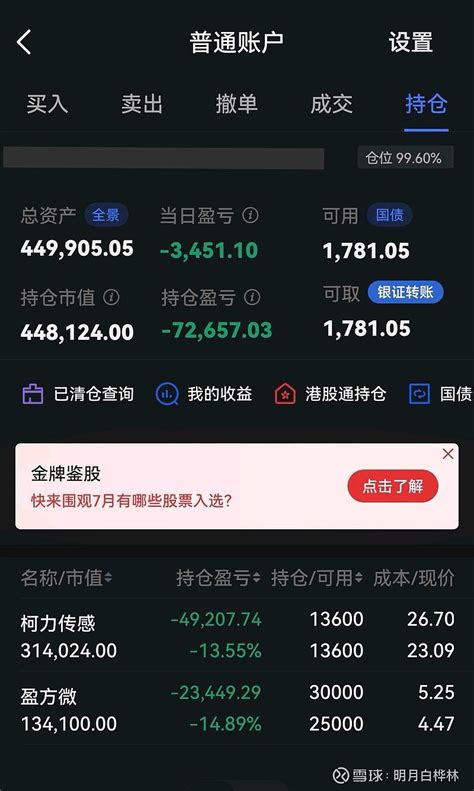 实盘交易光迅科技等 今天盘中信用账户买入 光迅科技 1000股， 炬光科技 500股。普通账户买入 盈方微 5000股。 雪球