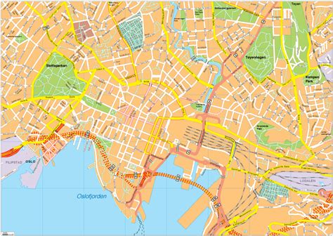 Oslo Vector Eps Map Digital Maps Netmaps Uk Vector Eps And Wall Maps