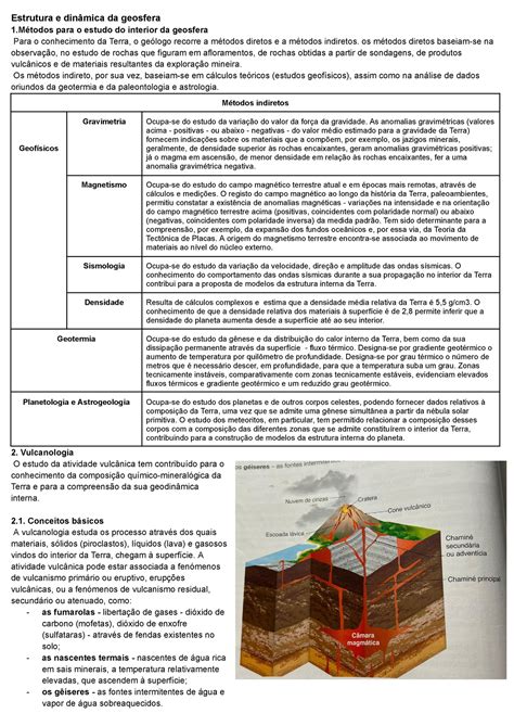 Estrutura e dinâmica da geosfera Estrutura e dinâmica da geosfera