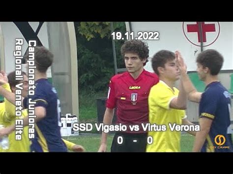 CAMPIONATO REGIONALE JUNIORES U19 ELITE VENETO SSD VIGASIO Vs VIRTUS