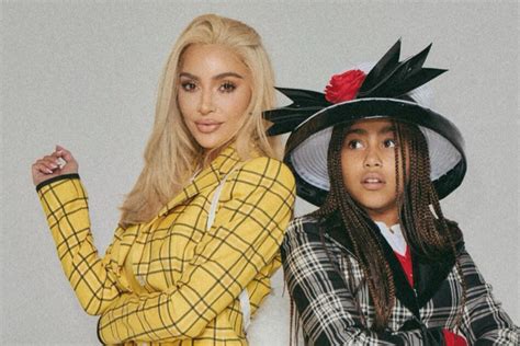 Kim Kardashian And North West Get Clueless For Halloween