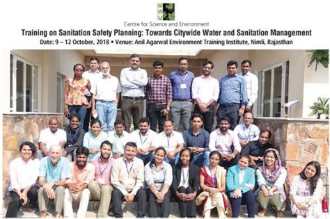 Cse Who Training Programme On Sanitation Safety Planning