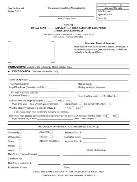 Massachusetts Hotel Tax Exempt Form