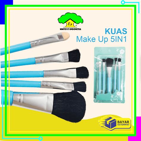 Jual MI K129 Kuas Make Up Set 5 IN 1 Mini Travel Paket Kuas Make Up