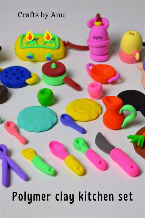 Amazing Technique Make A Kitchen Set With Polymer Clay Miniature Clay