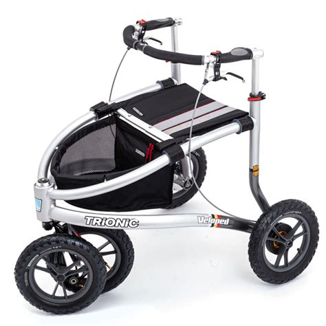 All Terrain Outdoor Rollatorwalker With Pneumatic Tyres And Seat