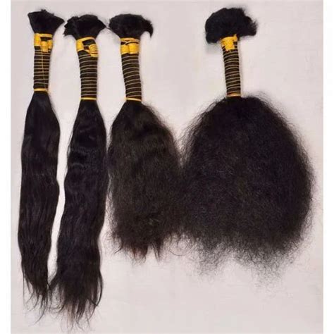 Natural Black Brown Single Drawn Hair Pack Size 100 Grams At Rs 100