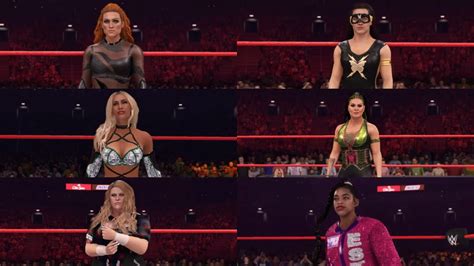 Wwe 2k22 6 Womens Battle Royal [no 1 Contenders Match] Raw Youtube