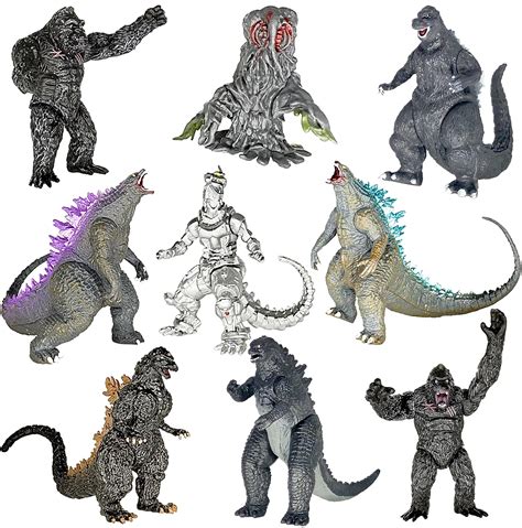 Twcare Set Of Godzilla Dinosaur Vs Kong Toys King Of The Monsters