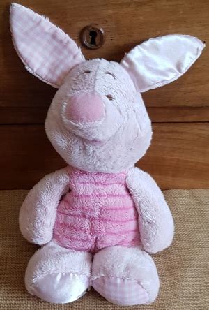 Peluche Cochon Porcinet Vichy Et Satin Disney Baby Nicotoy