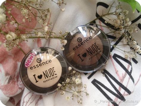 Блог о красоте и здоровье Тени для век Essence I love nude eyeshadow в оттенках 01 vanilla