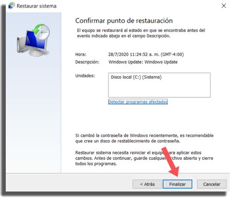 C Mo Restaurar Windows 10 Desde Un Punto De Restauraci N